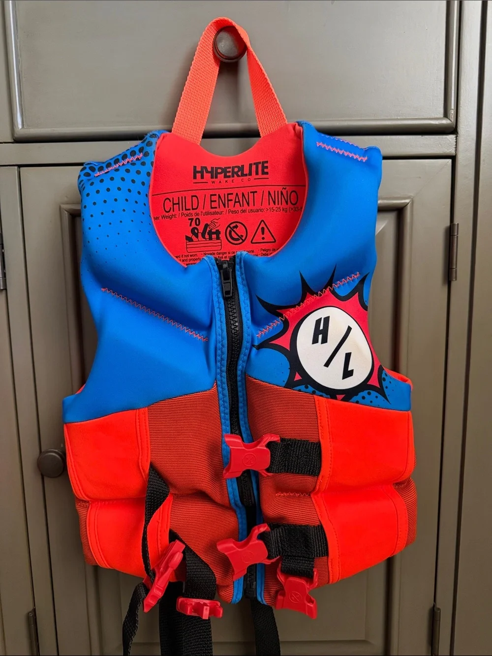 Hyperlite Kids' Blue & Orange Life Vest
